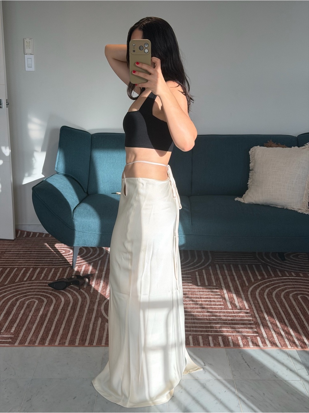 Anna October Scarlett Silk Maxi Skirt - Picture 4 of 6